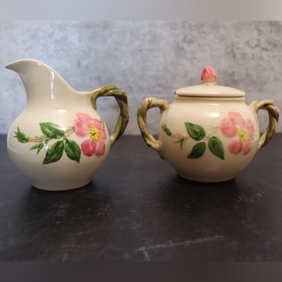 Franciscan Desert Rose Creamer And Sugar Bowl Vintage USA Made - Picture 7 of 10